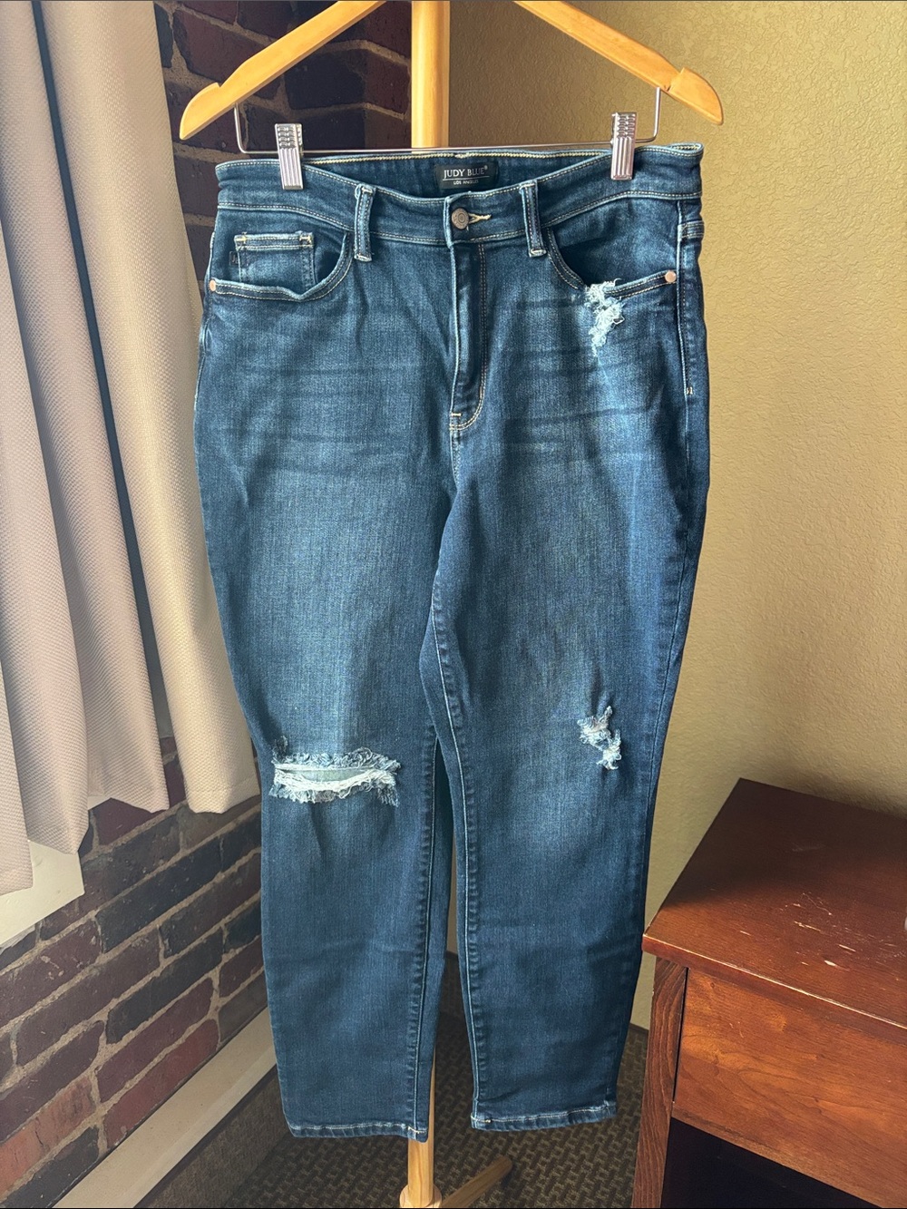 Judy Blue Dark Blue Boyfriend Fit Women's Jeans Size 30